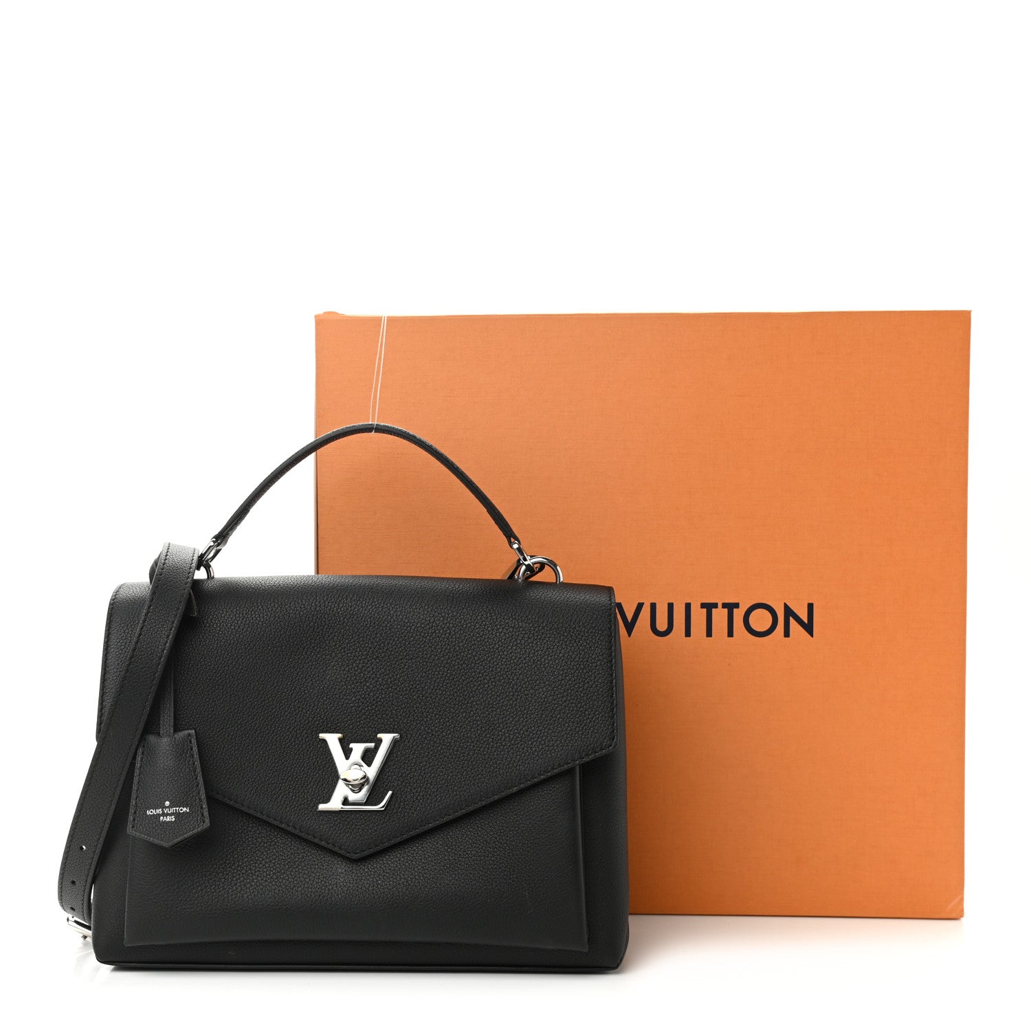 Louis Vuitton Soft Calfskin My Lockme Top Handle Black 14 of 14