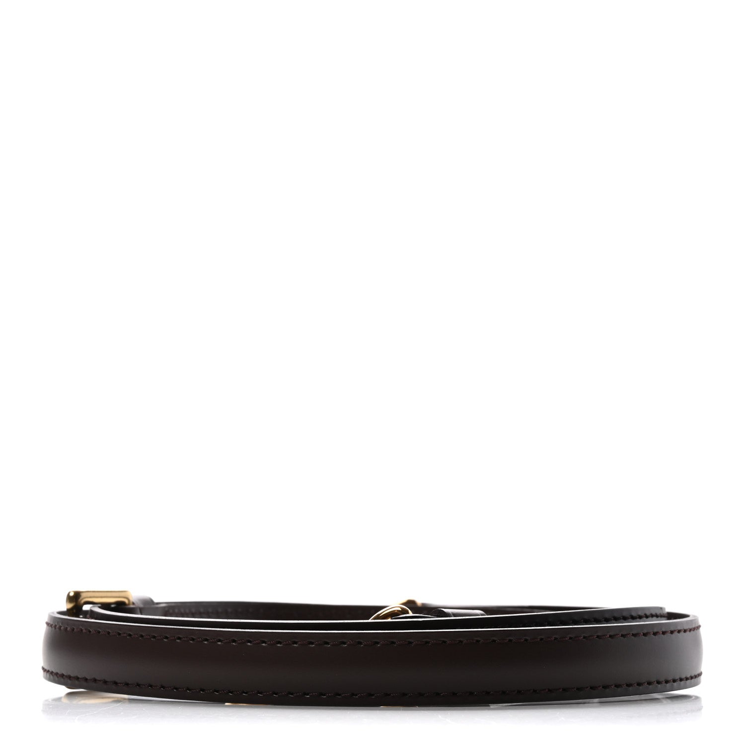 Louis Vuitton Calfskin 16mm Adjustable Shoulder Strap Brown 2 of 4
