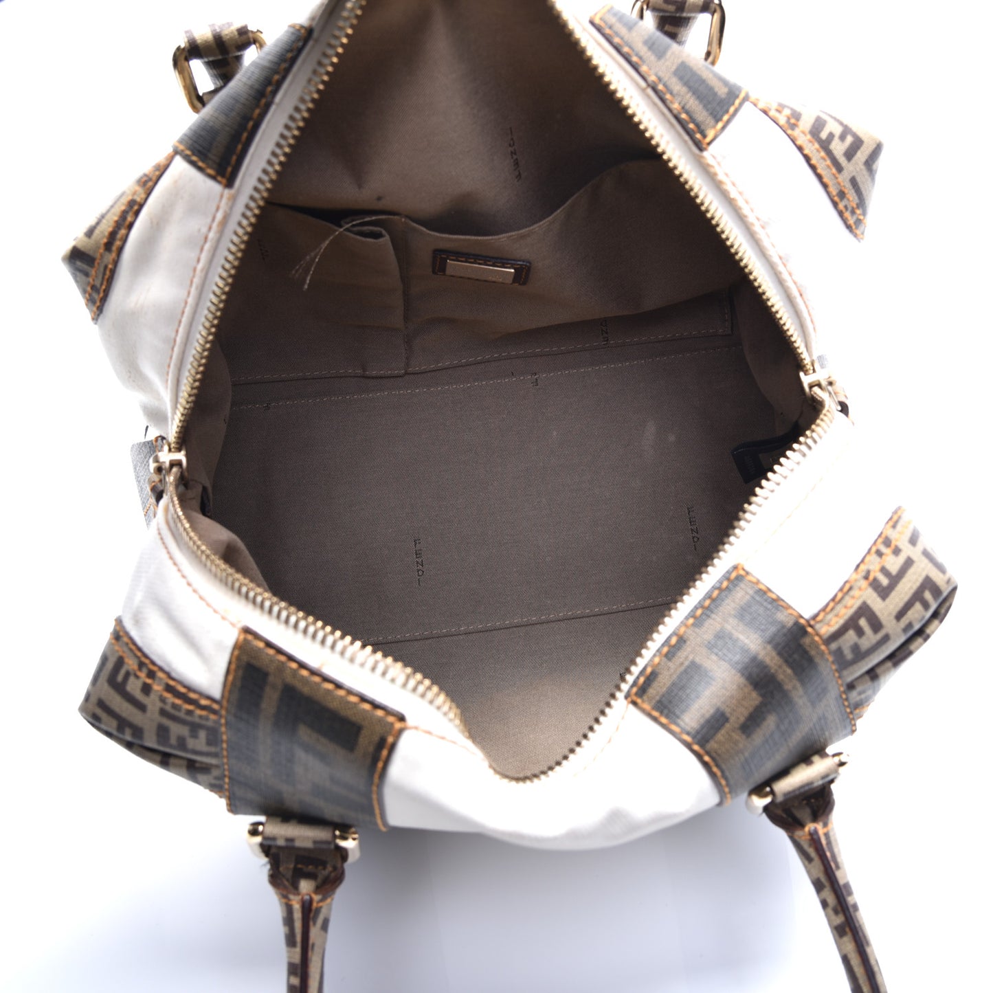 Canvas Zucca Zucchino Spalmati Mixed Media Small B Mix Tote White