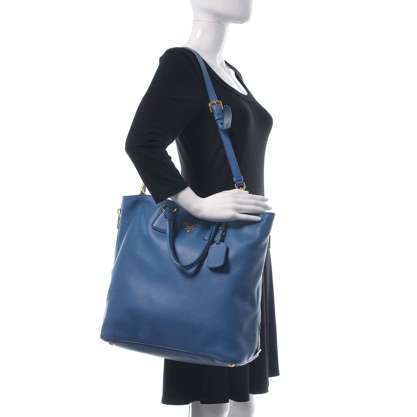 Vitello Daino Tote Cobalto