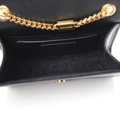 Saint Laurent Calfskin Small Classic Monogram Kate Tassel Satchel Black 4 of 8