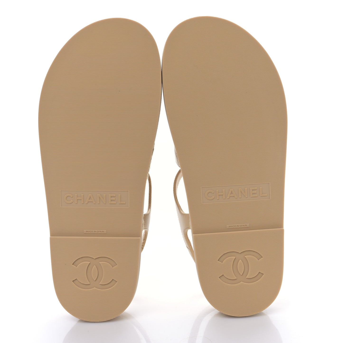 Lambskin Espadrille Sandals 37 Beige
