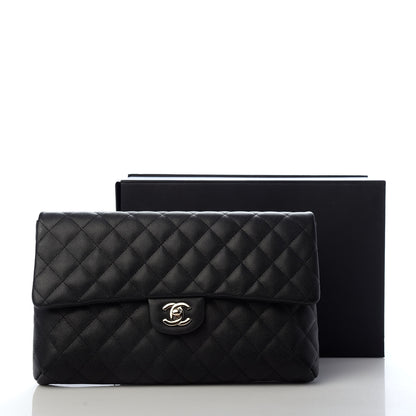 Chanel Caviar Quilted Flap Clutch Black 8 of 8