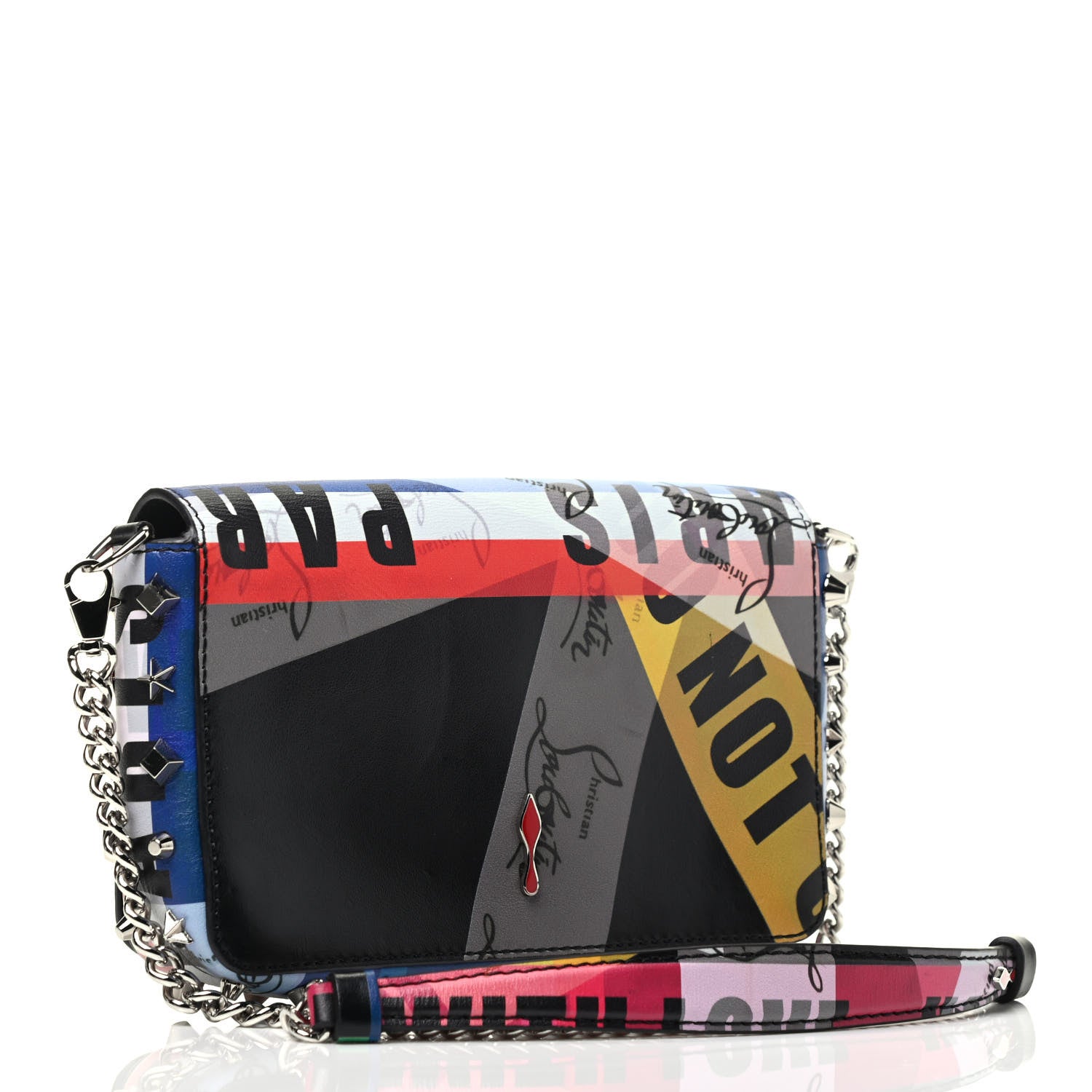 Christian Louboutin Calfskin Loubiballage Zoompouch Crossbody Multicolor 2 of 3