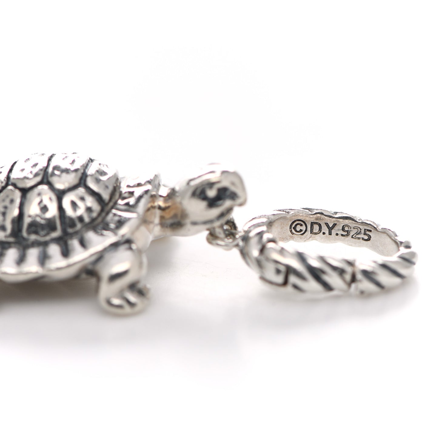Sterling Silver Turtle Enhancer Pendant