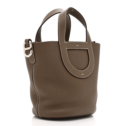 Hermes Taurillon Clemence Swift In-The-Loop 18 Bag Etoupe 3 of 10