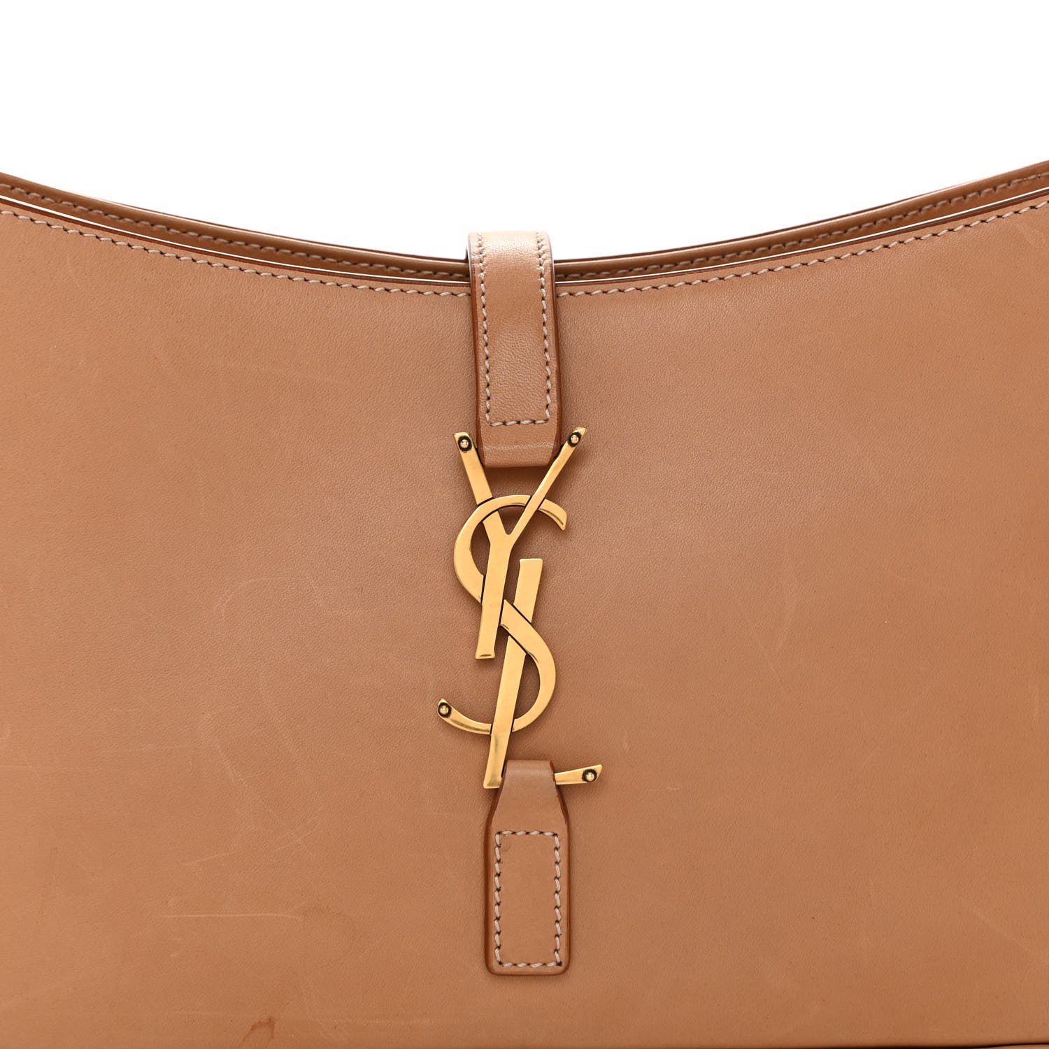 Saint Laurent Smooth Calfskin Le 5 A 7 Hobo Brown 7 of 9