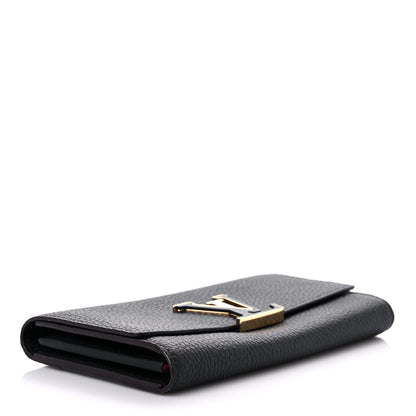 Louis Vuitton Taurillon Capucines Wallet Black 4 of 9