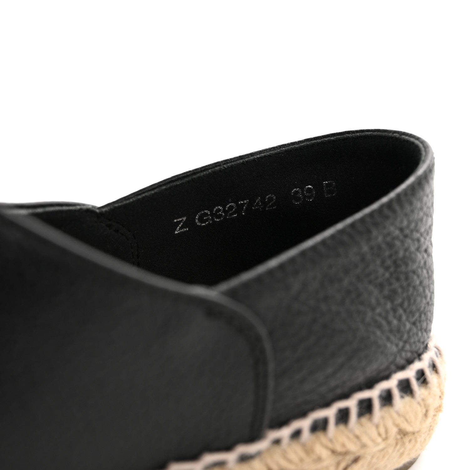 Chanel Grained Calfskin CC Espadrilles 39 Black 8 of 9