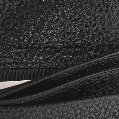 Gucci Grainy Calfskin Zumi Chain Card Case Wallet Black 7 of 7