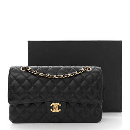 Chanel Caviar Quilted Medium Double Flap Black 11 of 11