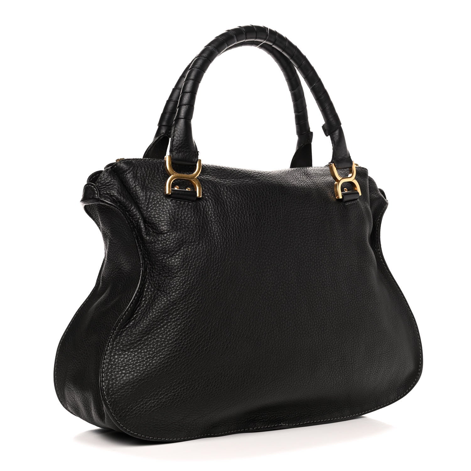 Chloe Calfskin Large Marcie Satchel Black 2 of 4