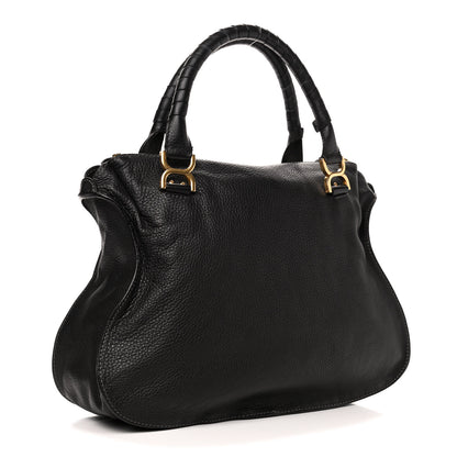 Chloe Calfskin Large Marcie Satchel Black 2 of 5