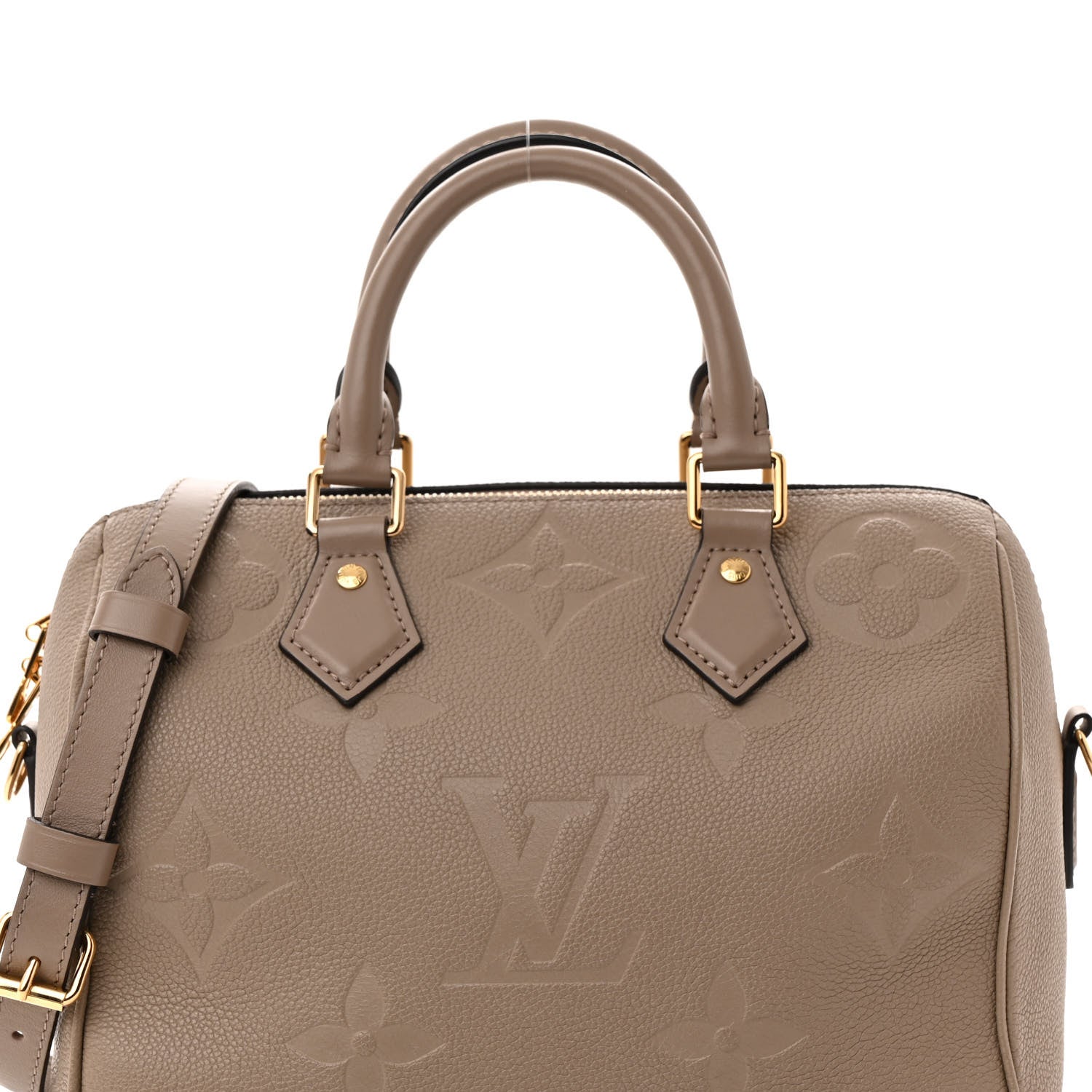 Louis Vuitton Empreinte Monogram Giant Speedy Bandouliere 25 Tourterelle 7 of 9