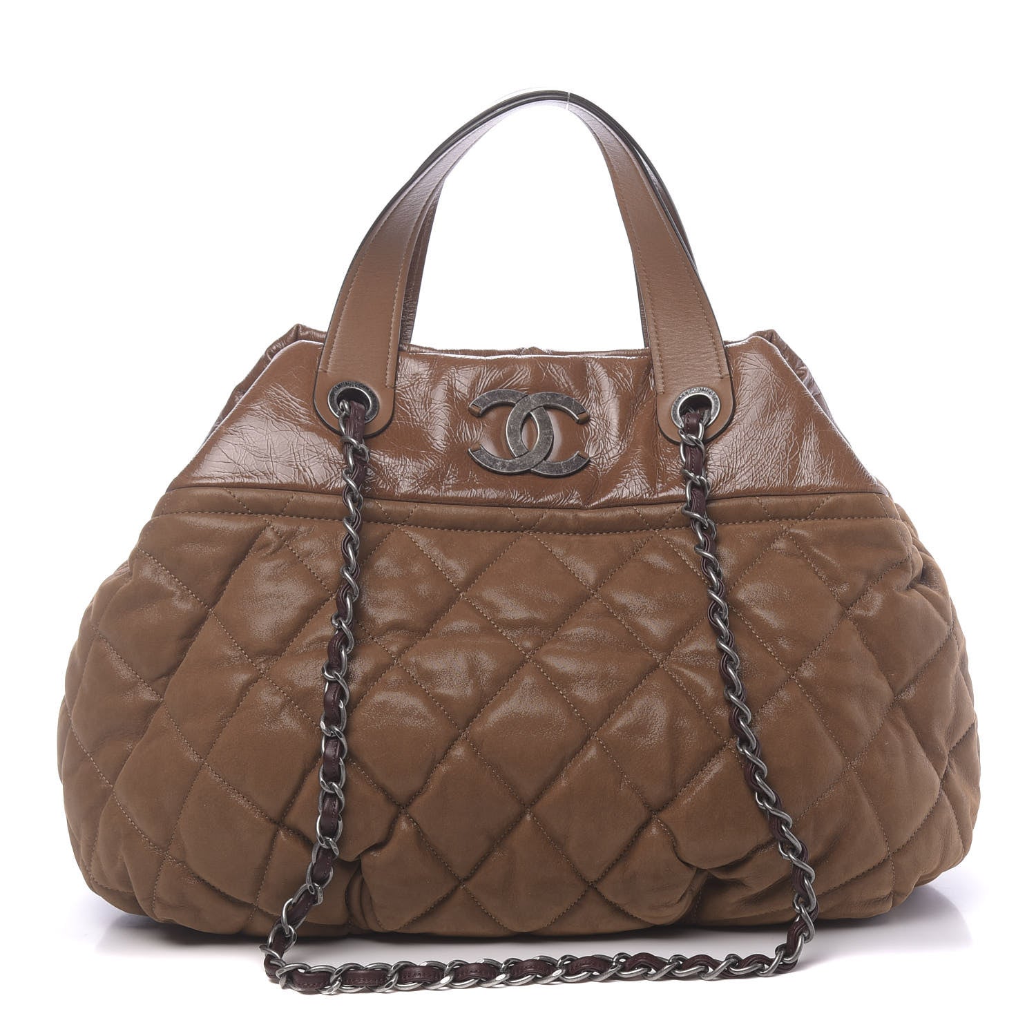 Chanel Iridescent Calfskin Large In The Mix Tote Light Brown 1 of 11