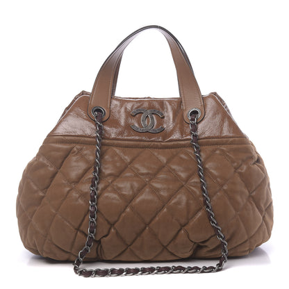 Chanel Iridescent Calfskin Large In The Mix Tote Light Brown 1 of 11