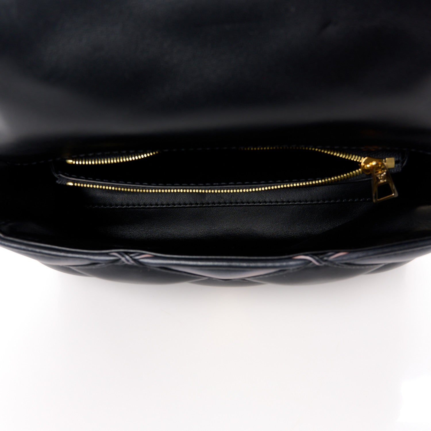 Louis Vuitton Lambskin Malletage Top Handle GO-14 MM Black Pink 6 of 10