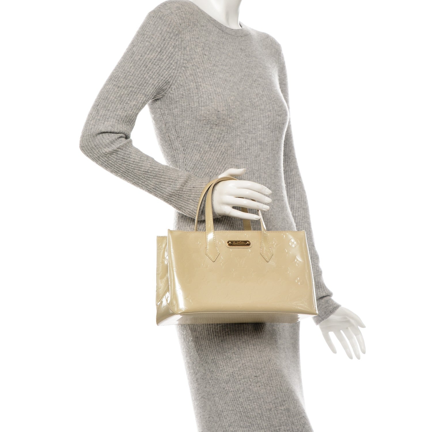 Louis Vuitton Vernis Wilshire PM Blanc Corail 2 of 6