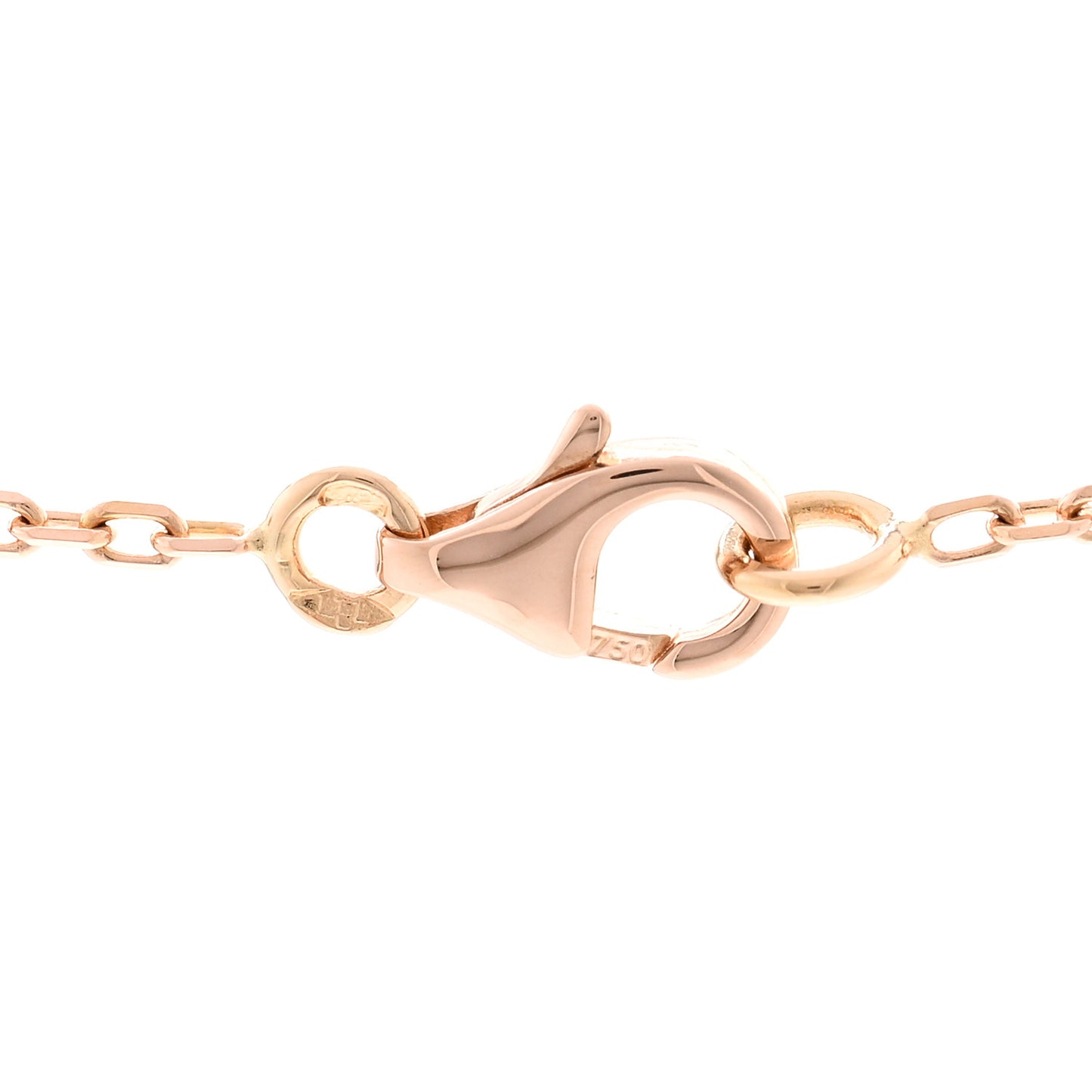 18K Pink Gold Diamond Caresse D'Orchidees Par Cartier Pendant Necklace