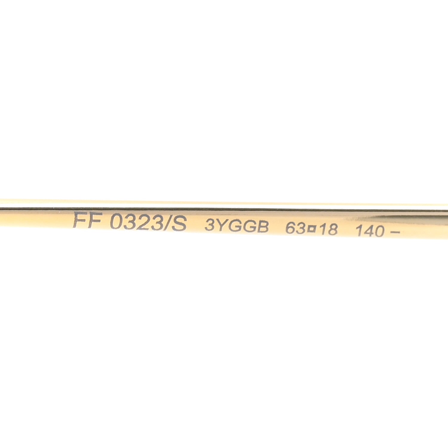 Fendi Metal F is Fendi Sunglasses FF 0323/S Gold 6 of 7