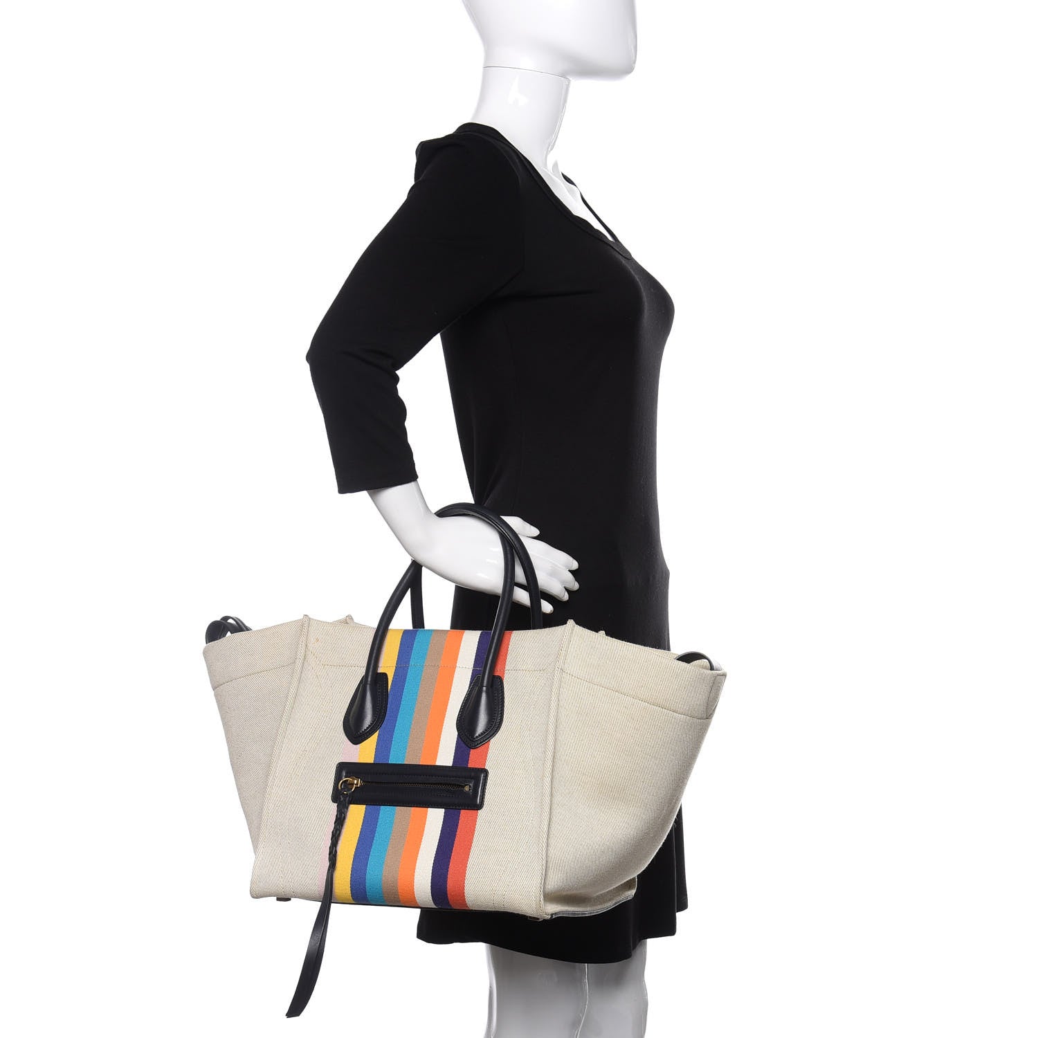 Celine Cotton Canvas Medium Phantom Luggage Multicolor 2 of 11