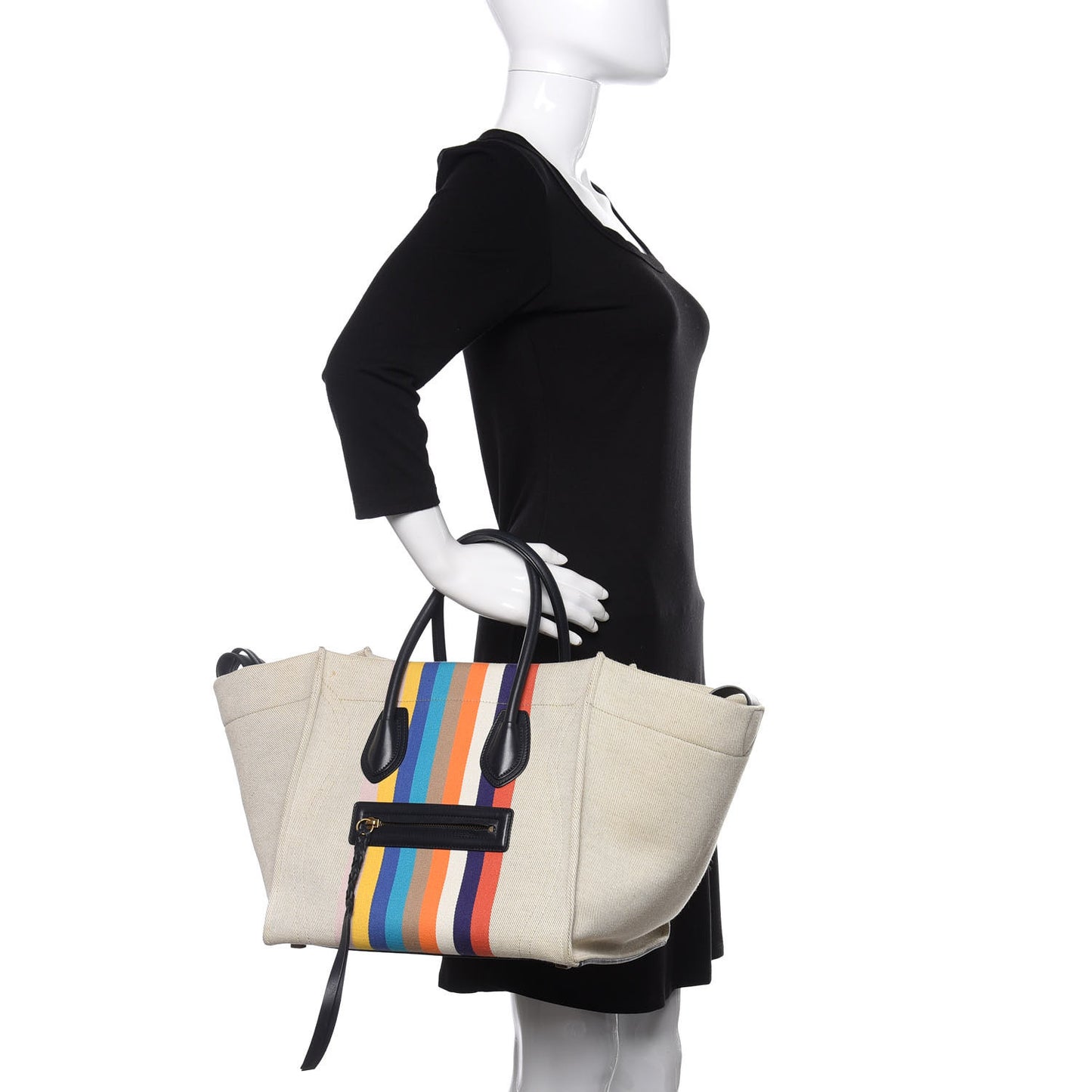 Cotton Canvas Medium Phantom Luggage Multicolor
