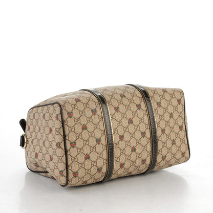 Gucci GG Plus Monogram Hearts Medium Joy Boston Dark Brown 4 of 17