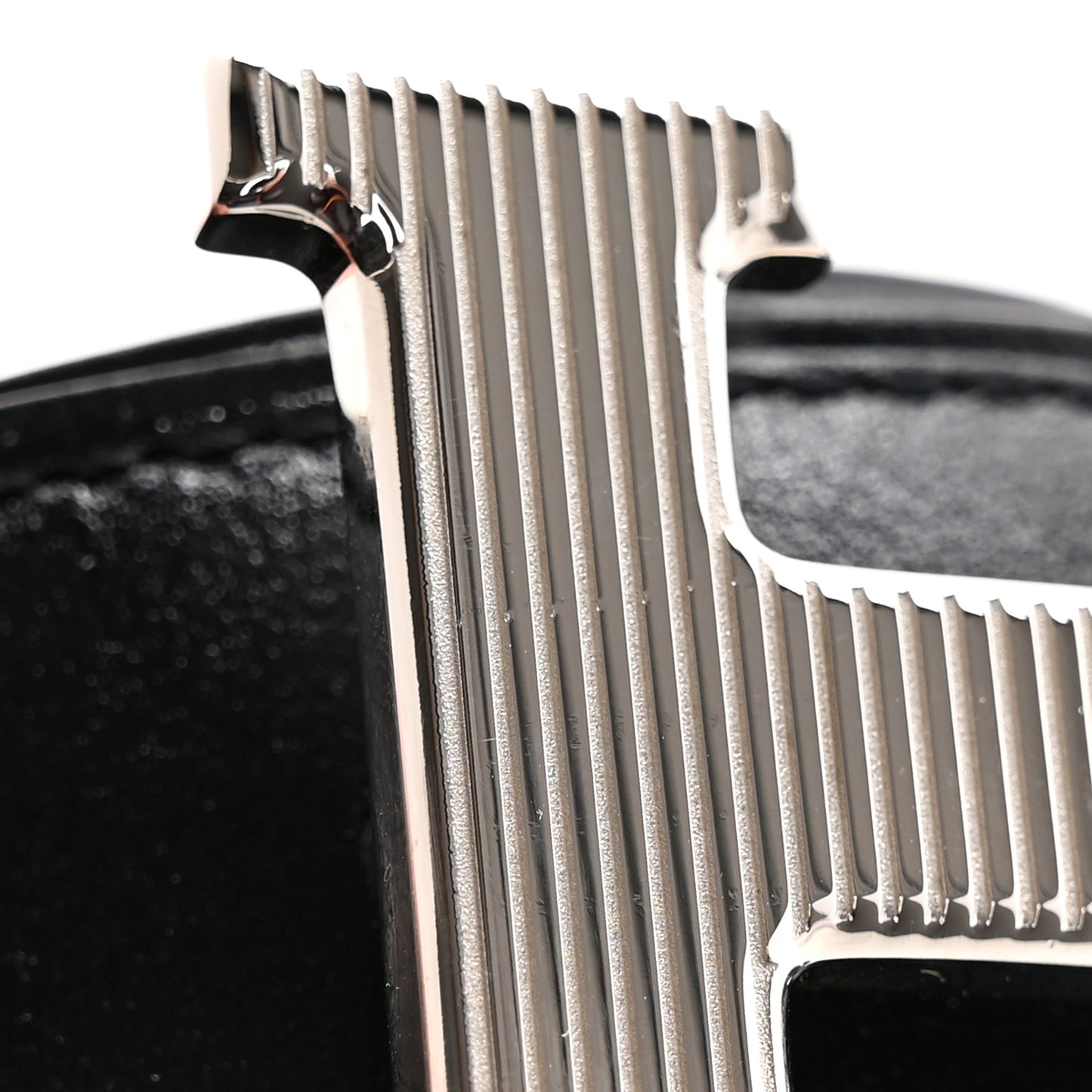 Box Togo Strie 32mm H Belt 80 32 Black Gold