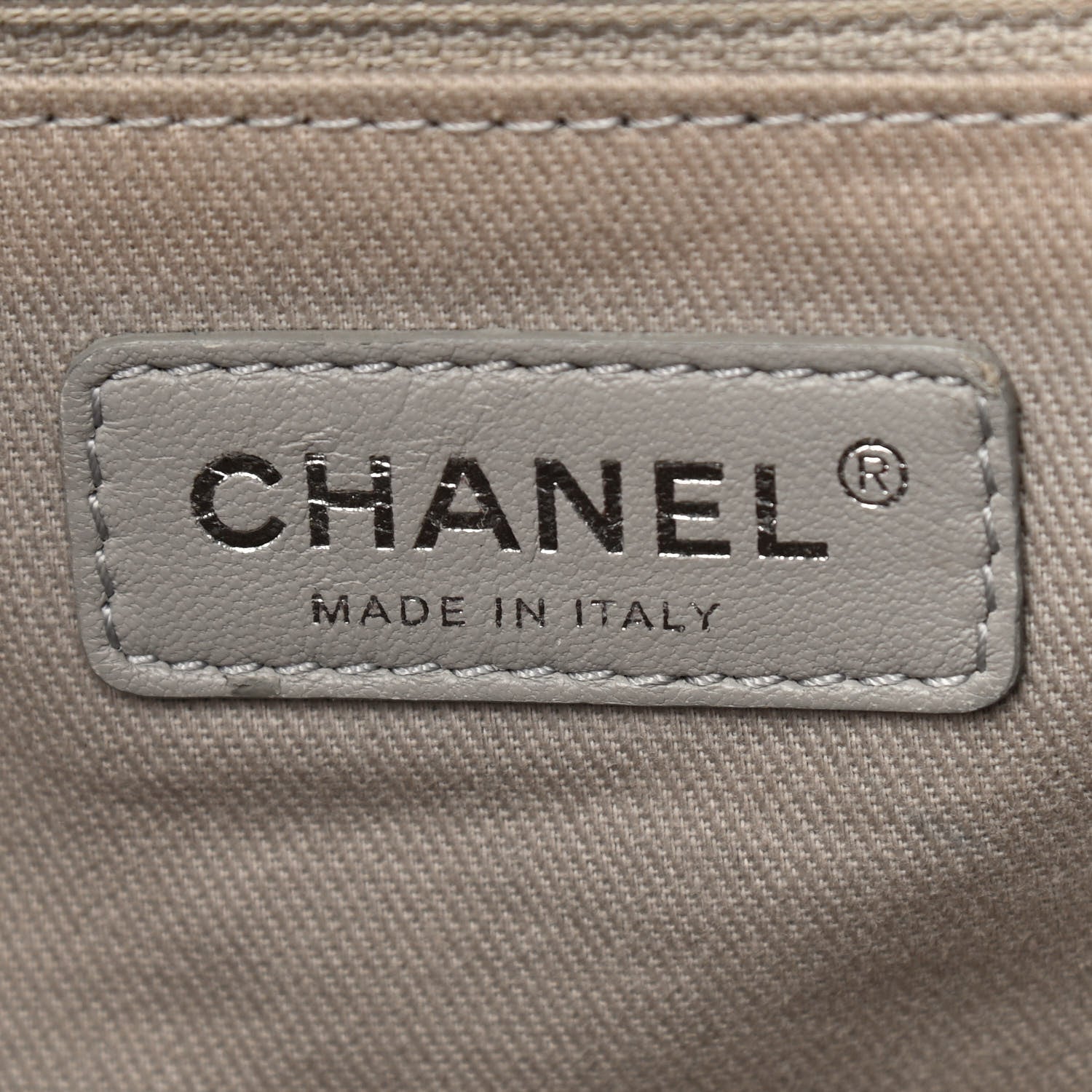 Chanel Glazed Calfskin Large Deauville Tote Blue 5 of 10