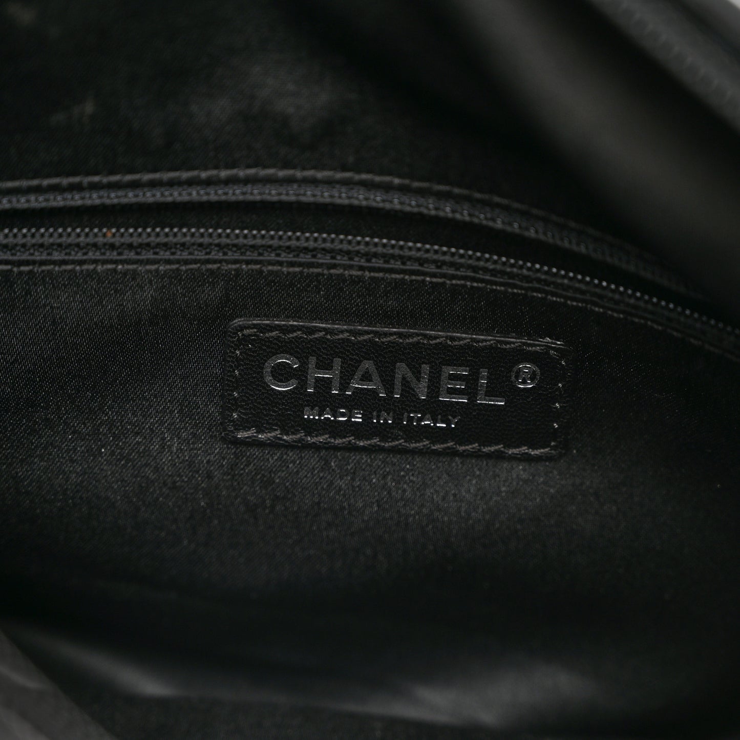 Lambskin Quilted Small Hidden Chain Shoulder Bag Black