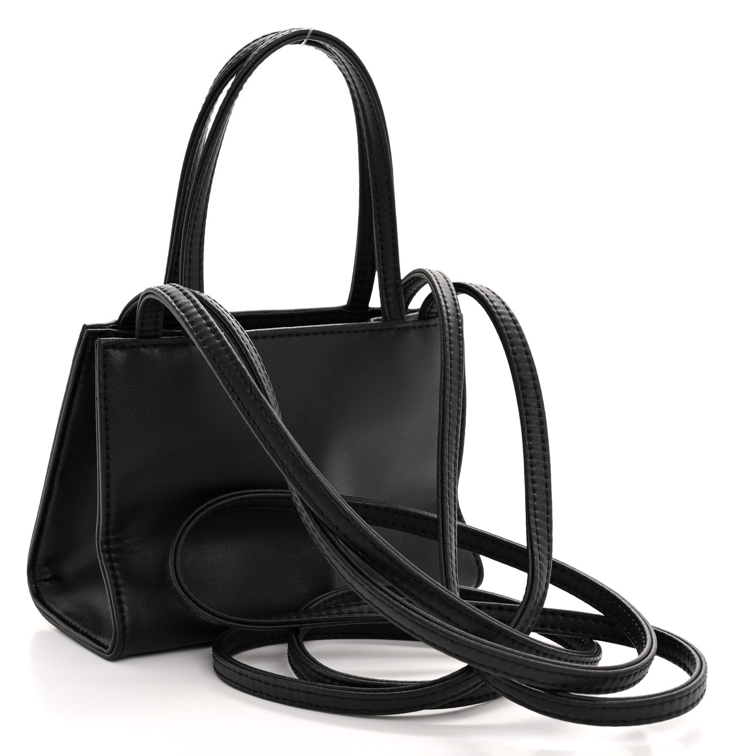 Telfar ブラック ショルダーバッグ　Ｓ Telfar Vegan Leather Small Shopping Bag Black 1791757 – FASHIONPHILE