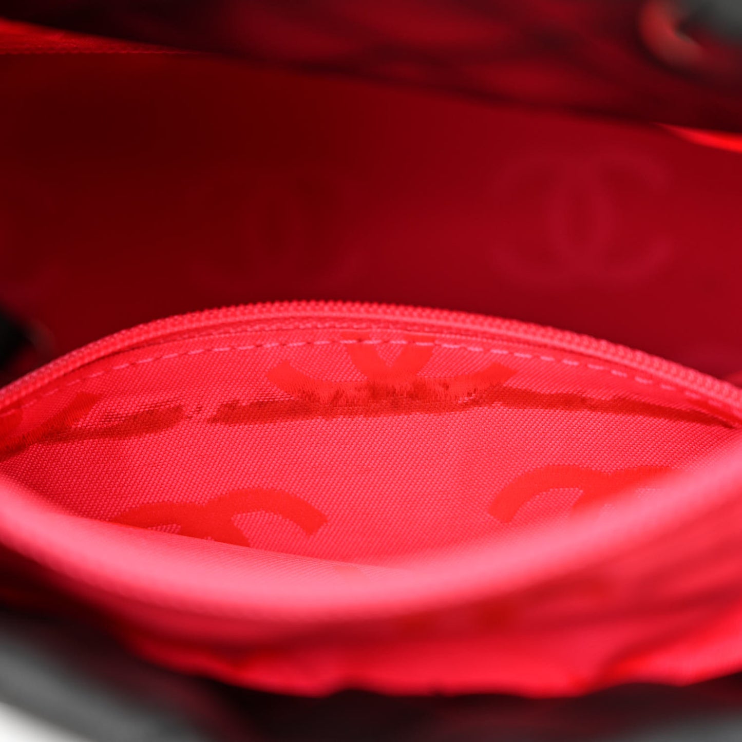 Calfskin Quilted Medium Cambon Tote Black