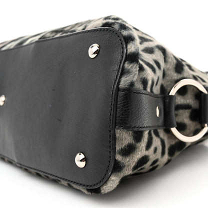 Saint Laurent Calf Hair Leopard Print Large Muse Black 10 of 13