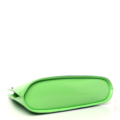 Salvatore Ferragamo Smooth Airbrushed Calfskin Medium Wanda Top Handle Green Blue 4 of 9