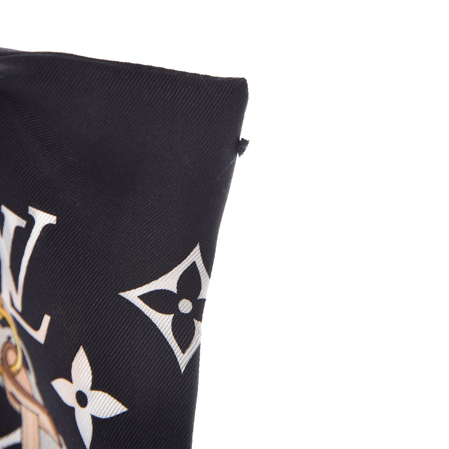 Silk Monogram Confidential Bandeau Black