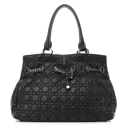 Christian Dior Lambskin Cannage Chri Chri Tote Black 1 of 12