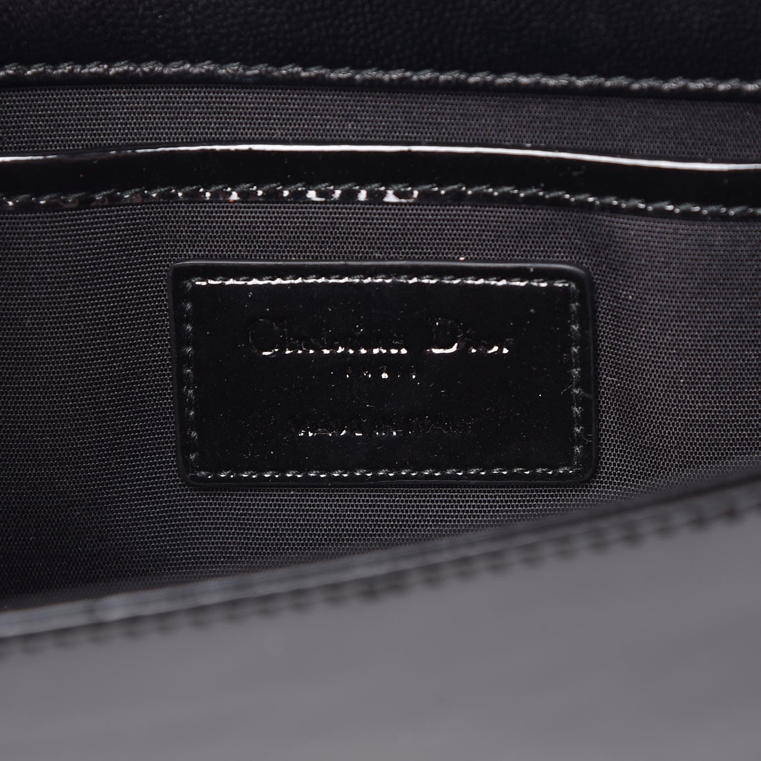 Christian Dior Patent Cannage Lady Dior Convertible Clutch Black 6 of 8
