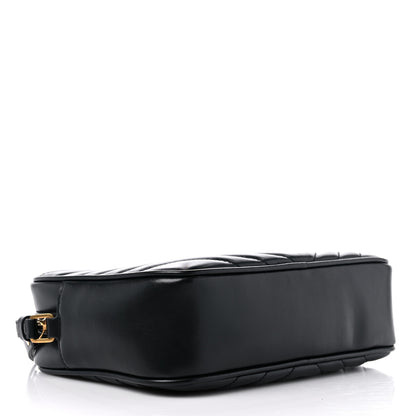 Saint Laurent Calfskin Matelasse Monogram Lou Camera Bag Black 4 of 9