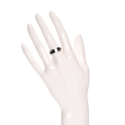 Bulgari Sterling Silver Ceramic Save The Children One-Band Ring 52 6 2 of 6