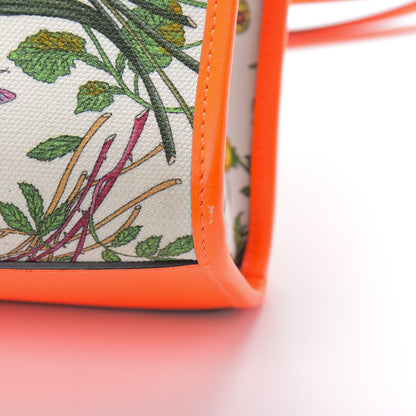 Gucci Canvas Medium Flora Tote White Multicolor Orange Fluo 13 of 16