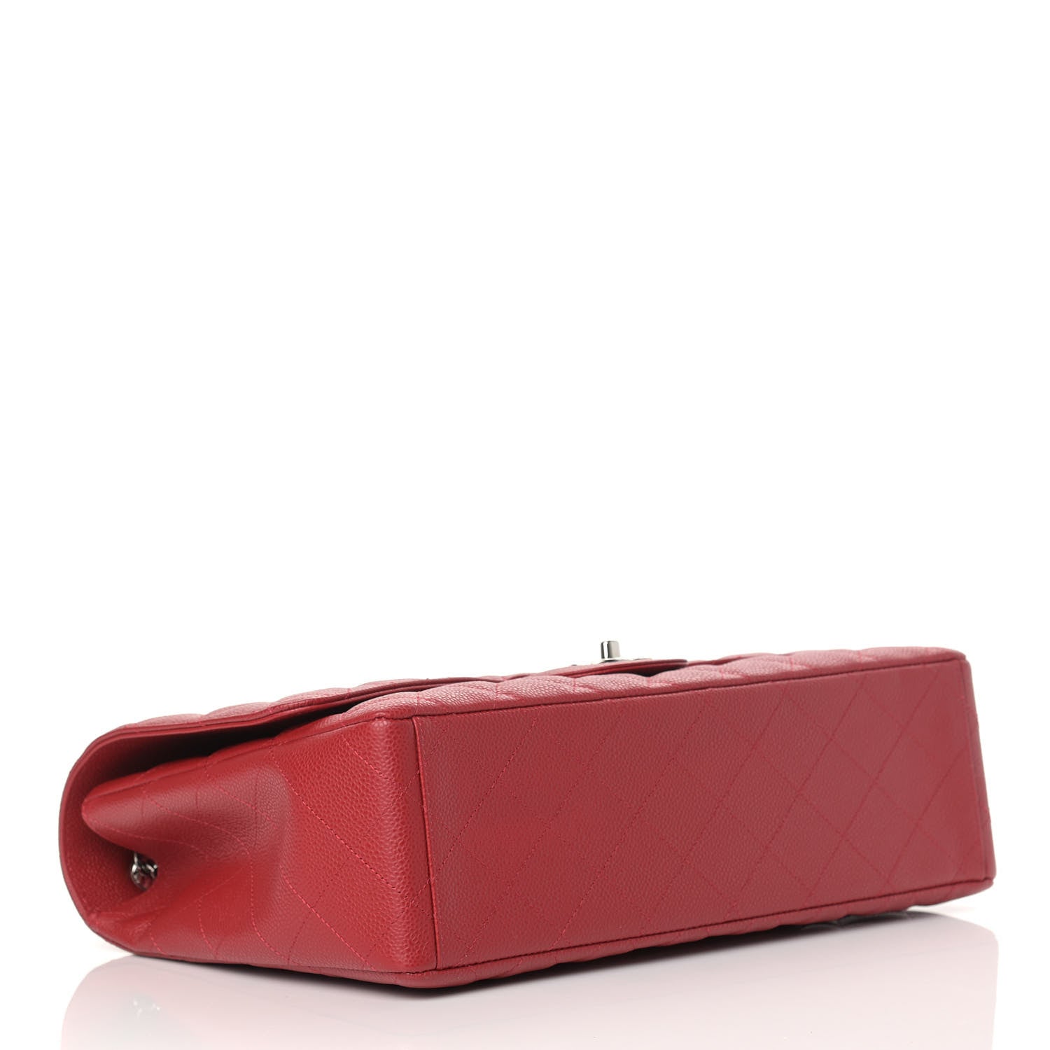 Chanel Caviar Quilted Maxi Single Flap Red 4 of 9