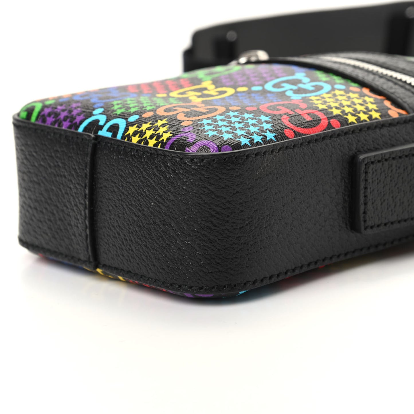 GG Supreme Monogram Psychedelic Messenger Bag Black