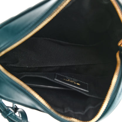 Saint Laurent Calfskin Matelasse Monogram Lou Camera Bag Sea Turquoise 5 of 10