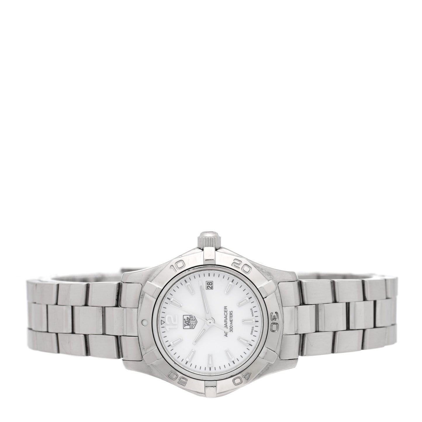 Stainless Steel Mother of Pearl 27mm Aquaracer Quartz Watch WAF1414