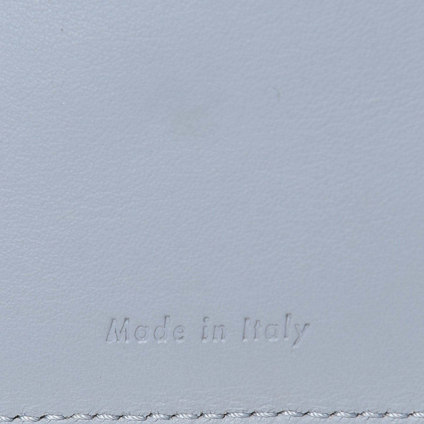 Grained Calfskin Large Multifunction Strap Wallet Pebble Mineral