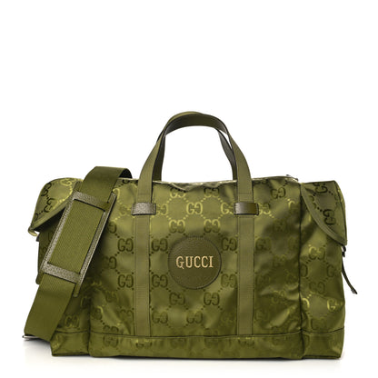 Gucci Econyl Nylon Monogram Off The Grid Duffle Bag Juniper Green 1 of 10