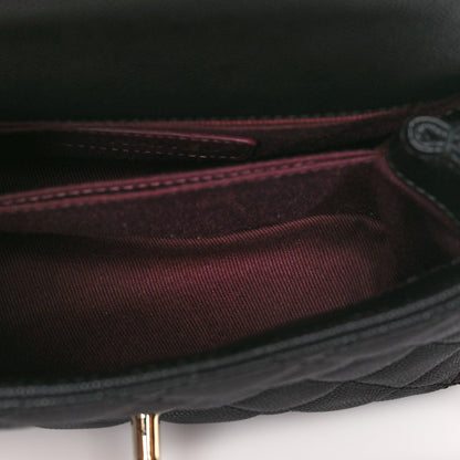 Chanel Caviar Quilted Extra Mini Coco Handle Flap Black 5 of 10