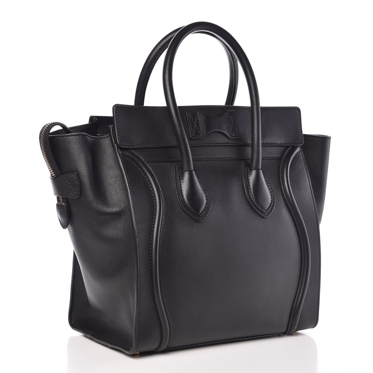 Smooth Calfskin Mini Luggage Black