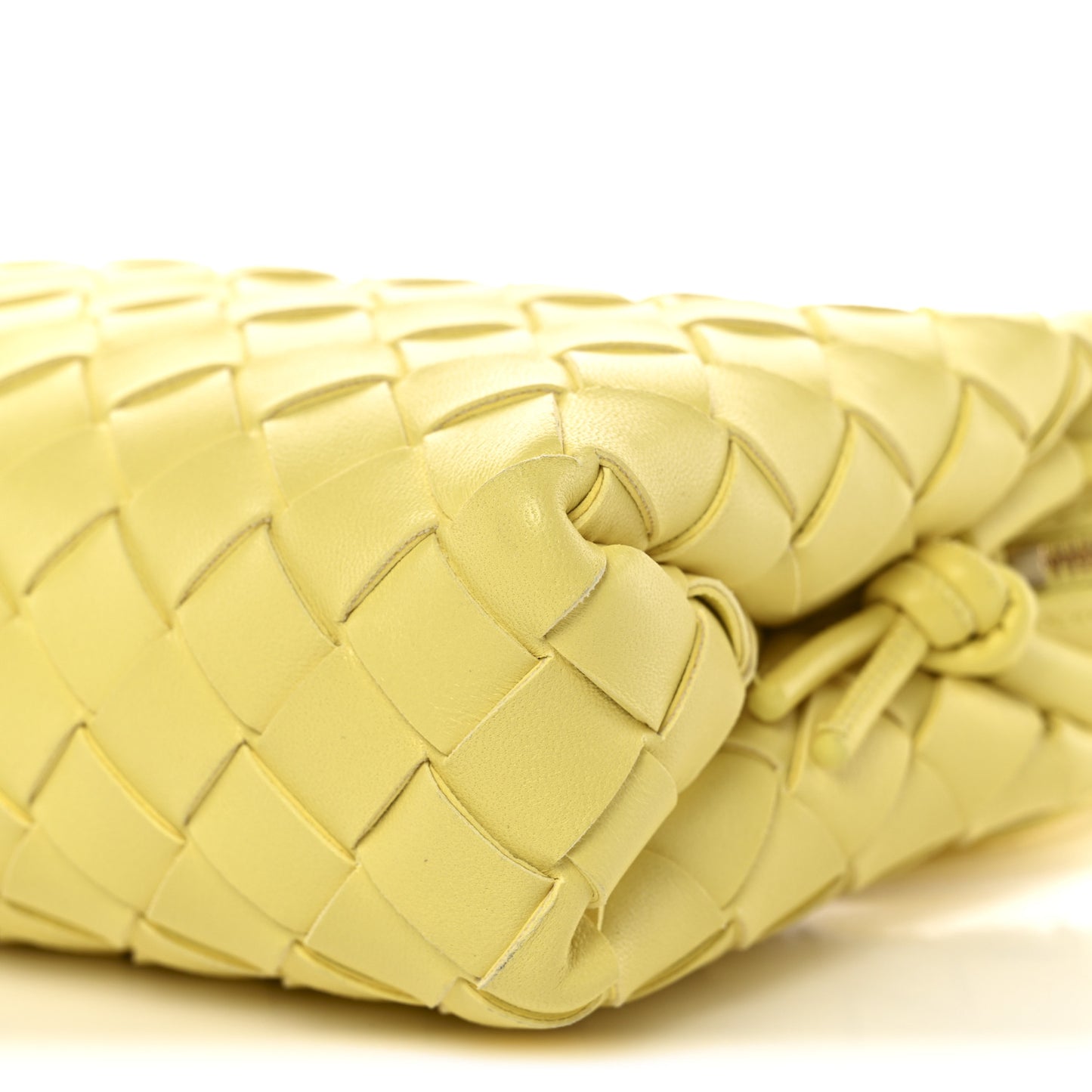 Nappa Intrecciato Mini Loop Camera Bag Yellow