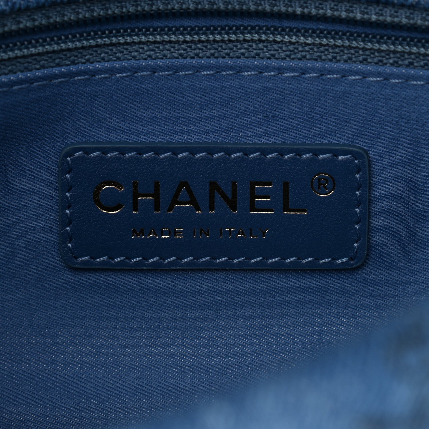 Chanel Denim Quilted Mini Denim Mood Rectangular Flap Blue Multicolor 6 of 9